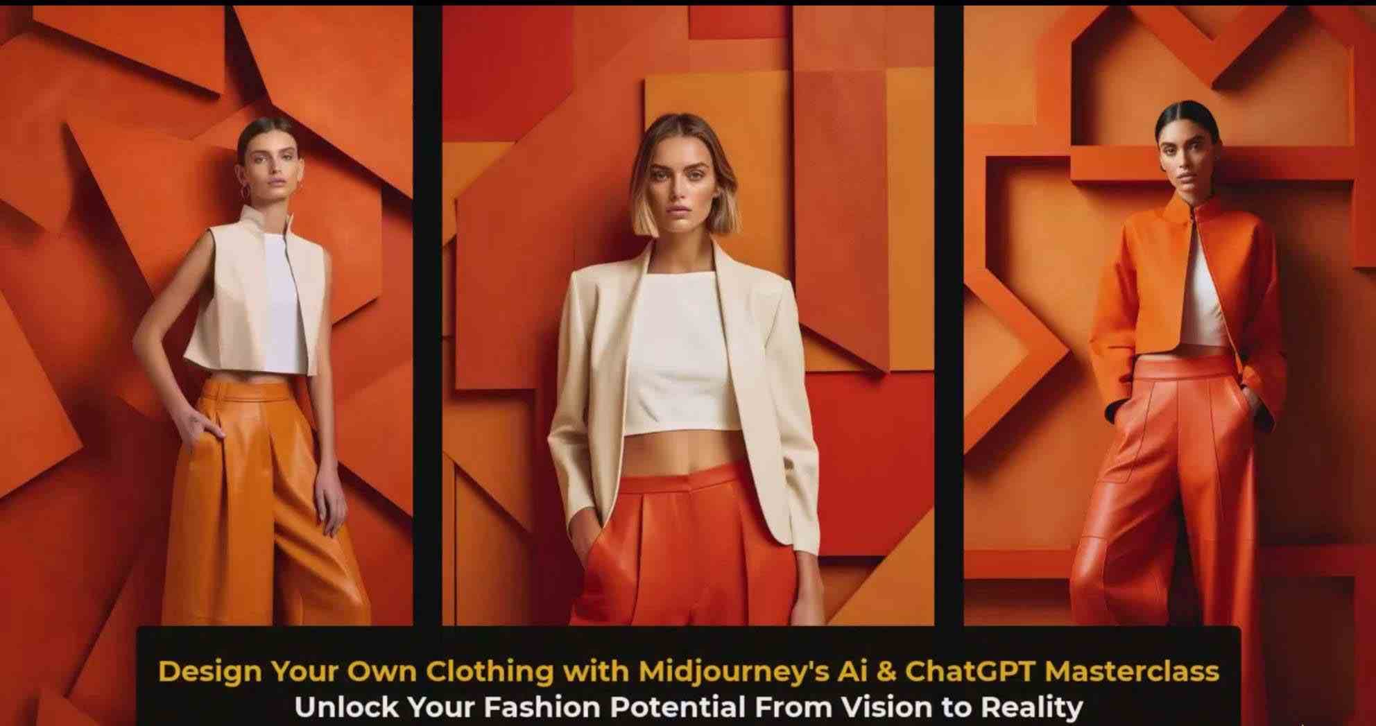 图片[5]-利用 Midjourneys Ai 人工智能设计自己的服装AI大师班-10节课-中英字幕-悟空知识星球