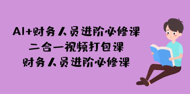 AI + 财务人员进阶必修课二合一视频打包课，财务人员进阶必修课-悟空知识星球