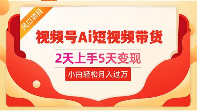 （10807期）2天上手5天变现视频号Ai短视频带货0粉丝0基础小白轻松月入过万-悟空知识星球