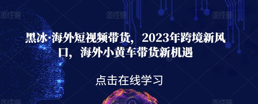 黑冰·海外短视频带货，2023年跨境新风口，海外小黄车带货新机遇-悟空知识星球