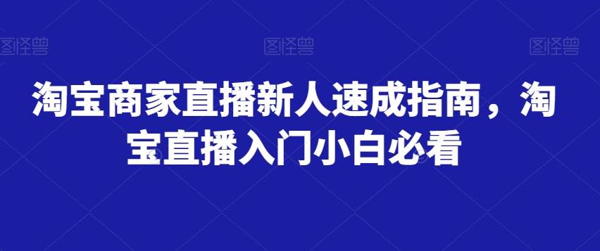 淘宝商家直播新人速成指南，淘宝直播入门小白必看-悟空知识星球
