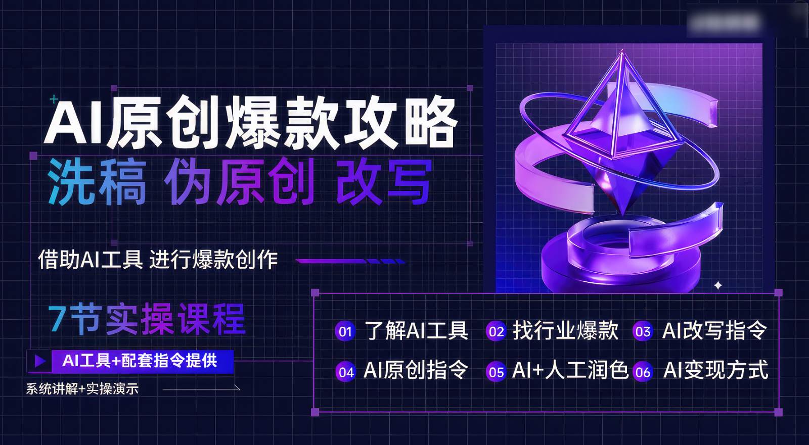 AI原创爆款攻略，洗稿改写伪原创必备，轻松创作10万+爆款文案-悟空知识星球