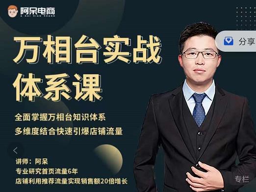 阿呆-万相台实战体系课,帮您全面掌握万相台知识体系-悟空知识星球