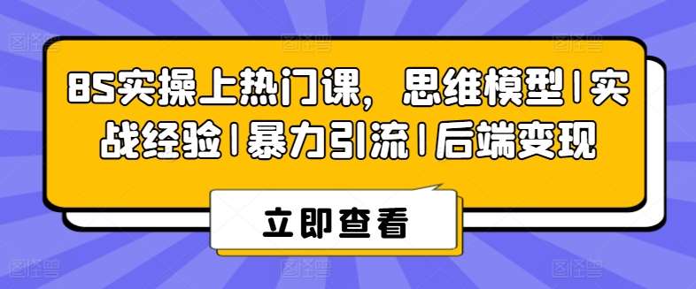 8S实操上热门课，思维模型|实战经验|暴力引流|后端变现-悟空知识星球