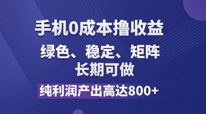 （11976期）纯利润高达800+，手机0成本撸羊毛，项目纯绿色，可稳定长期操作！-悟空知识星球