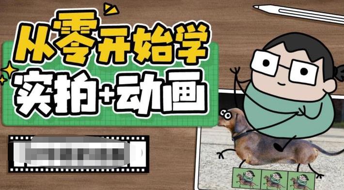 从零开始学实拍加动画，实拍加动画创意教程-悟空知识星球
