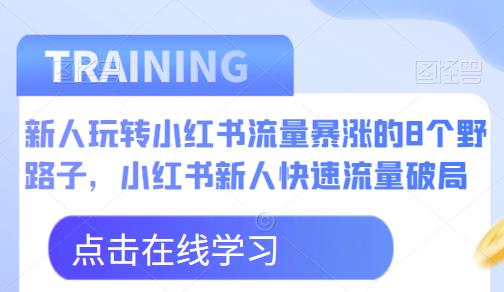 新人玩转小红书流量暴涨的8个野路子，小红书新人快速流量破局-悟空知识星球