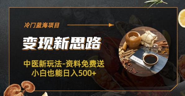 冷门蓝海项目-中医新玩法-资料免费送小白也能日入500+【揭秘】-悟空知识星球