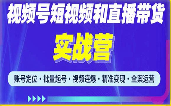 2023最新微信视频号引流和变现全套运营实战课程，小白也能玩转视频号短视频和直播运营-悟空知识星球
