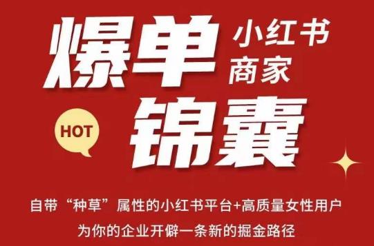 无畏·小红书商家爆单锦囊，掌握小红书各大规则，快速精准抢占行业和市场-悟空知识星球