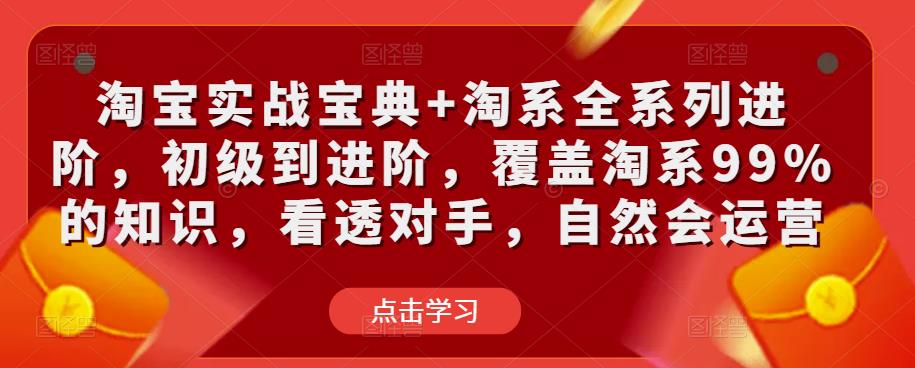 淘宝实战宝典+淘系全系列进阶，初级到进阶，覆盖淘系99%的知识，看透对手，自然会运营-悟空知识星球