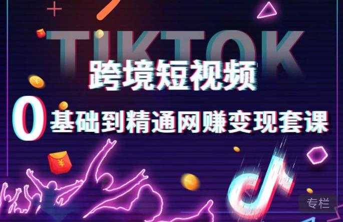 跨境短视频TIKTOK 0基础到精通网赚变现套课，跨境短视频独立站带货变现技巧-悟空知识星球