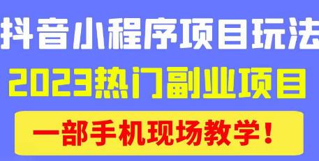 抖音小程序9.0新技巧，2023热门副业项目，动动手指轻松变现-悟空知识星球