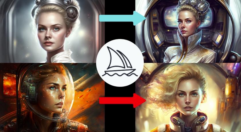 Midjourney V4实现连续性的人物创作：漫画，故事，动画操作教程参数设置-悟空知识星球