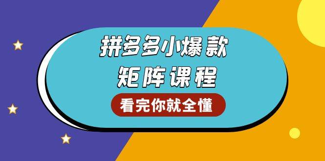 （13699期）拼多多爆款矩阵课程：教你测出店铺爆款，优化销量，提升GMV，打造爆款群-悟空知识星球