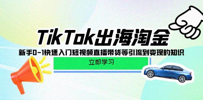 （10035期）TikTok-出海淘金，新手0-1快速入门短视频直播带货等引流到变现的知识-悟空知识星球