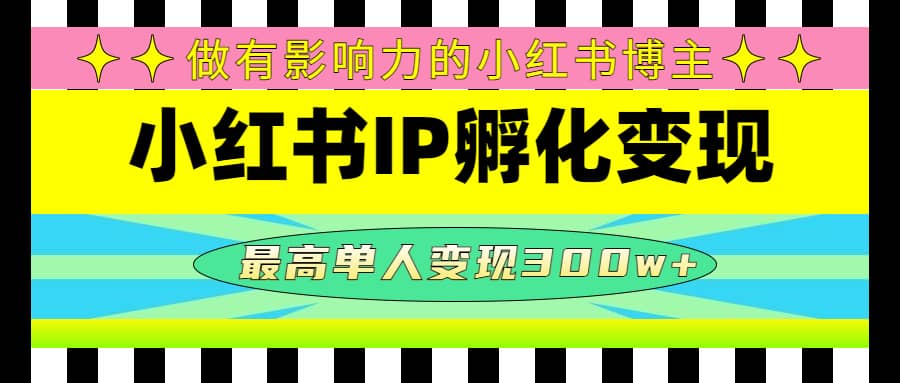 某收费培训-小红书IP孵化变现：做有影响力的小红书博主-悟空知识星球