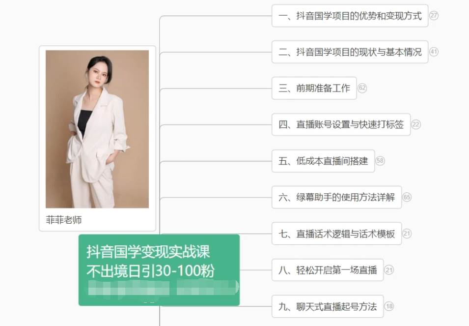 抖音国学变现项目：不出境日引30-100粉实战课程-悟空知识星球