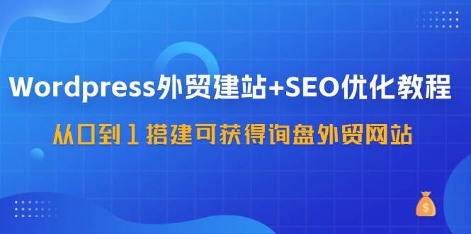 WordPress外贸建站+SEO优化教程，从0到1搭建可获得询盘外贸网站（57节课）-悟空知识星球