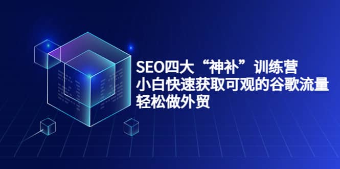 SEO四大“神补”训练营，小白快速获取可观的谷歌流量，轻松做外贸-悟空知识星球