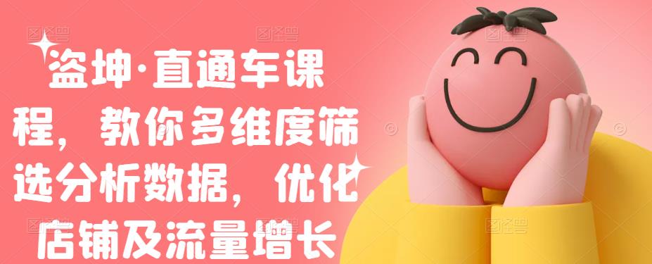 盗坤·直通车课程，教你多维度筛选分析数据，优化店铺及流量增长-悟空知识星球