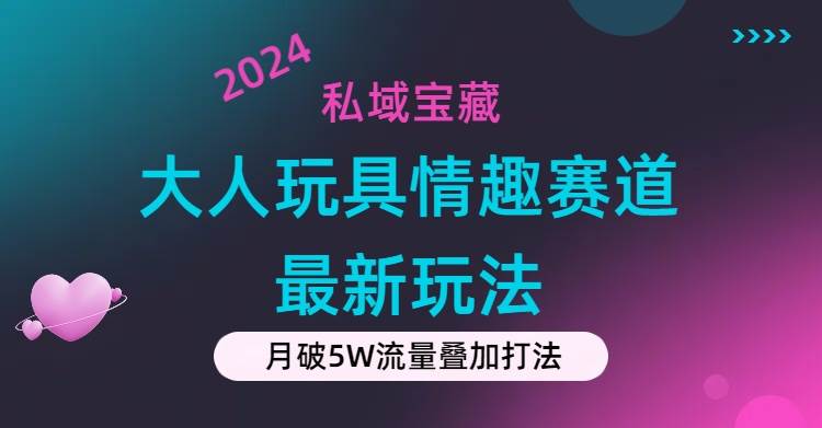 （11541期）私域宝藏：大人玩具情趣赛道合规新玩法，零投入，私域超高流量成单率高-悟空知识星球