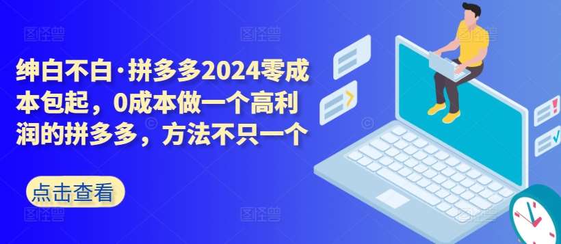 拼多多2024零成本包起，0成本做一个高利润的拼多多，方法不只一个-悟空知识星球