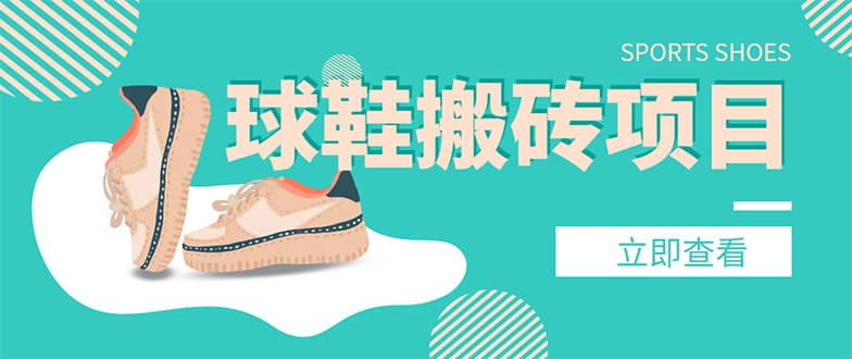 外面收费998的球鞋搬砖项目【详细教程+资源渠道】-悟空知识星球