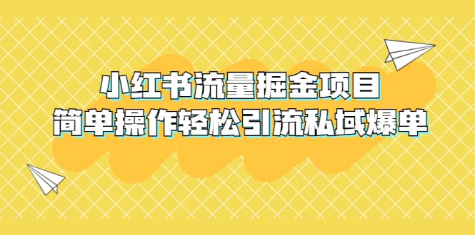 外面收费398小红书流量掘金项目,简单操作轻松引流私域爆单-悟空知识星球