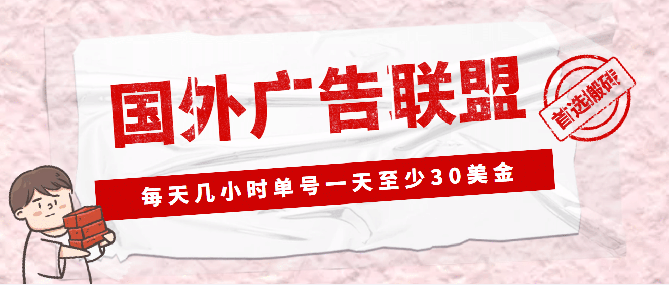 外面收费1980最新国外LEAD广告联盟搬砖项目，单号一天至少30美元(详细教程)-悟空知识星球