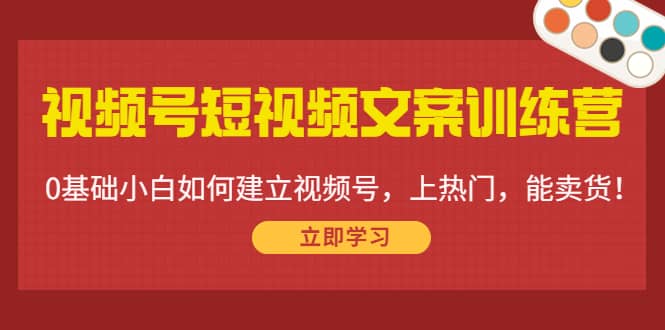 视频号短视频文案训练营：0基础小白如何建立视频号，上热门，能卖货！-悟空知识星球