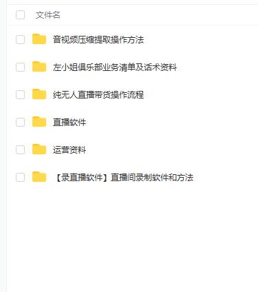 左小姐-直播带货俱乐部十三行、无人直播，全套教程附：工具、文档、话术资料-悟空知识星球