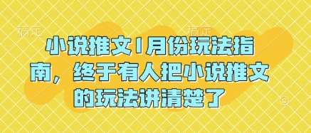 小说推文1月份玩法指南，终于有人把小说推文的玩法讲清楚了!-悟空知识星球
