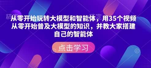 从零开始玩转大模型和智能体,用35个视频从零开始普及大模型的知识,并教大家搭建自己的智能体-悟空知识星球