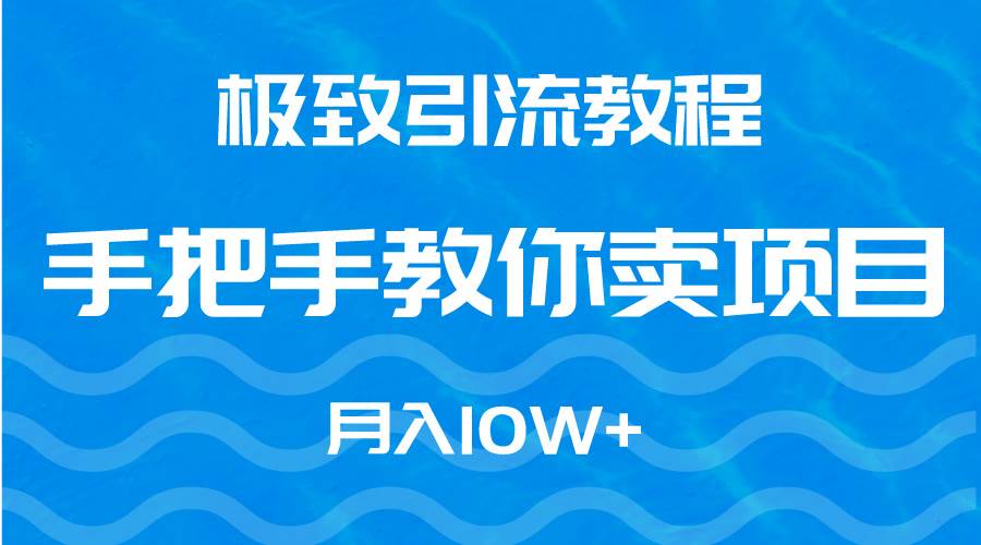 （9265期）极致引流教程，手把手教你卖项目，月入10W+-悟空知识星球