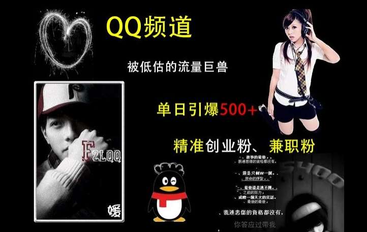 QQ频道：被低估的流量巨兽，单日引爆500+精准创业粉、兼职粉的引流秘籍-悟空知识星球