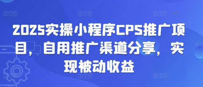2025实操小程序CPS推广项目，自用推广渠道分享，实现被动收益-悟空知识星球