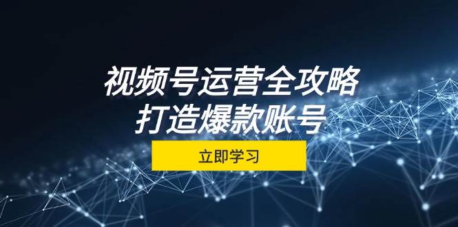 视频号运营全攻略，从定位到成交一站式学习，视频号核心秘诀，打造爆款账号-悟空知识星球
