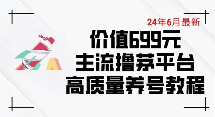 6月最新价值699的主流撸茅台平台精品养号下车攻略【揭秘】-悟空知识星球