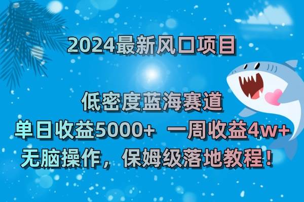（8545期）2024最新风口项目 低密度蓝海赛道，日收益5000+周收益4w+ 无脑操作，保…-悟空知识星球