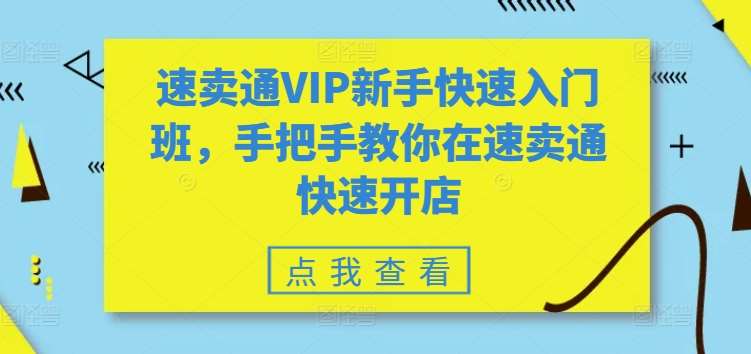 速卖通VIP新手快速入门班，手把手教你在速卖通快速开店-悟空知识星球