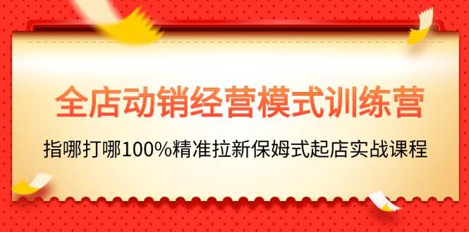 （11460期）全店动销-经营模式训练营，指哪打哪100%精准拉新保姆式起店实战课程-悟空知识星球