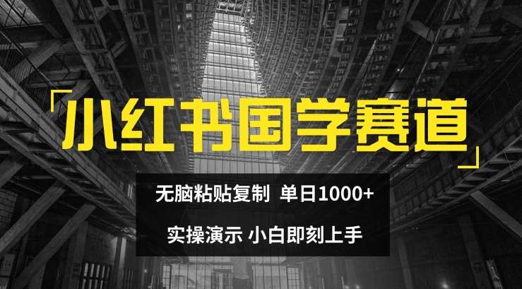 小红书国学赛道，无脑粘贴复制，单日1K，实操演示，小白即刻上手【揭秘】-悟空知识星球