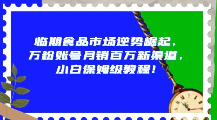 临期食品市场逆势崛起，万粉账号月销百万新渠道，小白保姆级教程【揭秘】-悟空知识星球