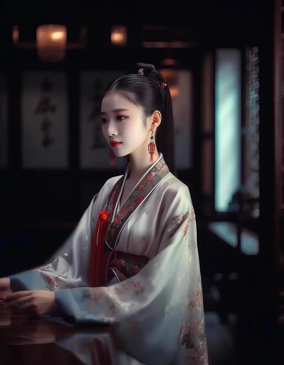 图片[8]-Midjourney关键词-AI生成中国风古装汉服美女人像提示关键词-悟空知识星球