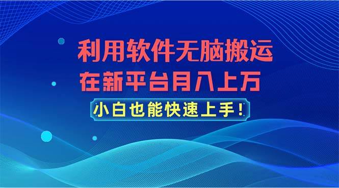 (11078期)利用软件无脑搬运,在新平台月入上万,小白也能快速上手-悟空知识星球