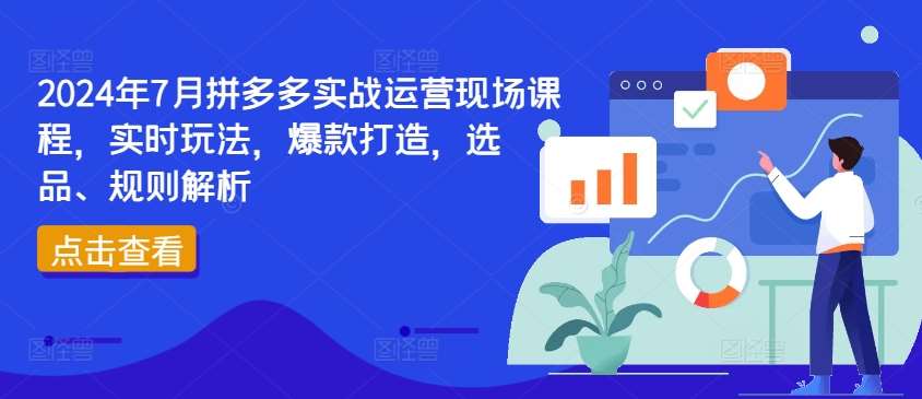 2024年7月拼多多实战运营现场课程，实时玩法，爆款打造，选品、规则解析-悟空知识星球