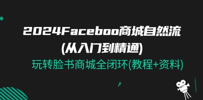 （11368期）2024Faceboo 商城自然流(从入门到精通)，玩转脸书商城全闭环(教程+资料)-悟空知识星球