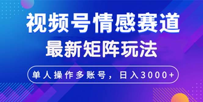 （12609期）视频号创作者分成情感赛道最新矩阵玩法日入3000+-悟空知识星球