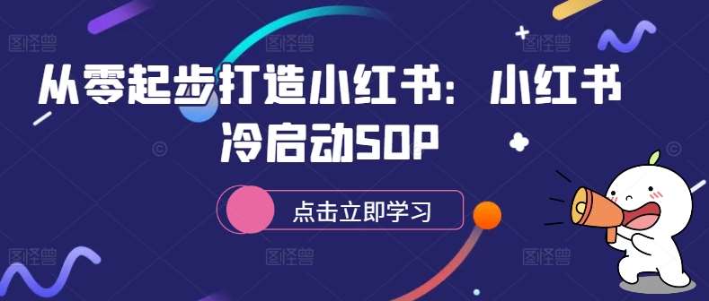 从零起步打造小红书：小红书冷启动SOP-悟空知识星球